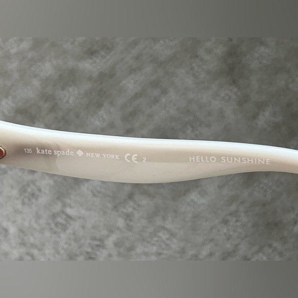 Kate Spade Cat Eye Retro Crystal Flowers White Sunglasses - Karyna - Picture 9 of 10